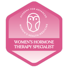 Heather Hirsch Academy Women's Hormone Therapy Specialist badge